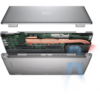 Laptop DELL Precision 3571 15.6 FHD i5-12600H 16GB 512GB SSD T600 BK FPR SCR IRcam vPro W11P 3YPS 