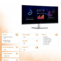 Monitor Dell P3424WE 34 WQHD Curved IPS USB-C RJ45 HDMI DP 3Y 