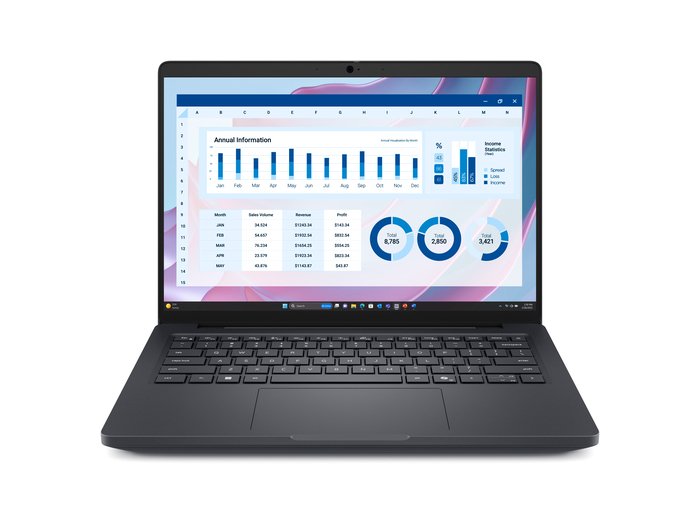 Laptop z widocznym systemem Windows 11