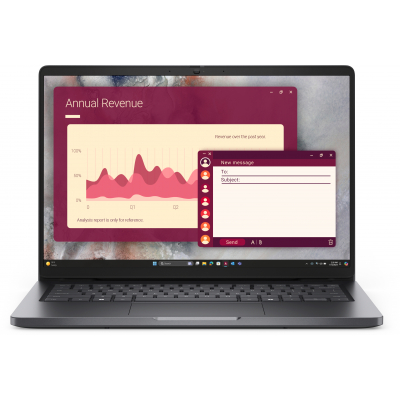 Laptop DELL Pro 14 PC14250 14 FHD+ Core 5-220U 16GB 512GB SSD FPR BK W11P 3YPS Czarny