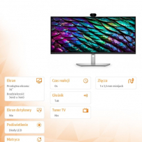 Monitor DELL Pro P3426WEB 34 USB-C Hub Conferencing