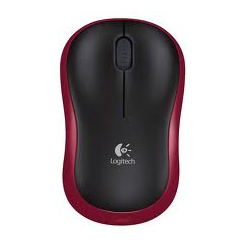 Mysz komputerowa Logitech Wireless Mouse M185 czerwony