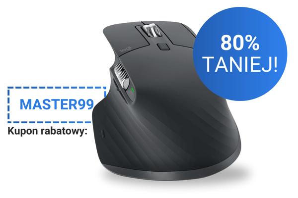 PROMOCJA: Mysz Logitech MX Master 3S 80% taniej w zestawie!